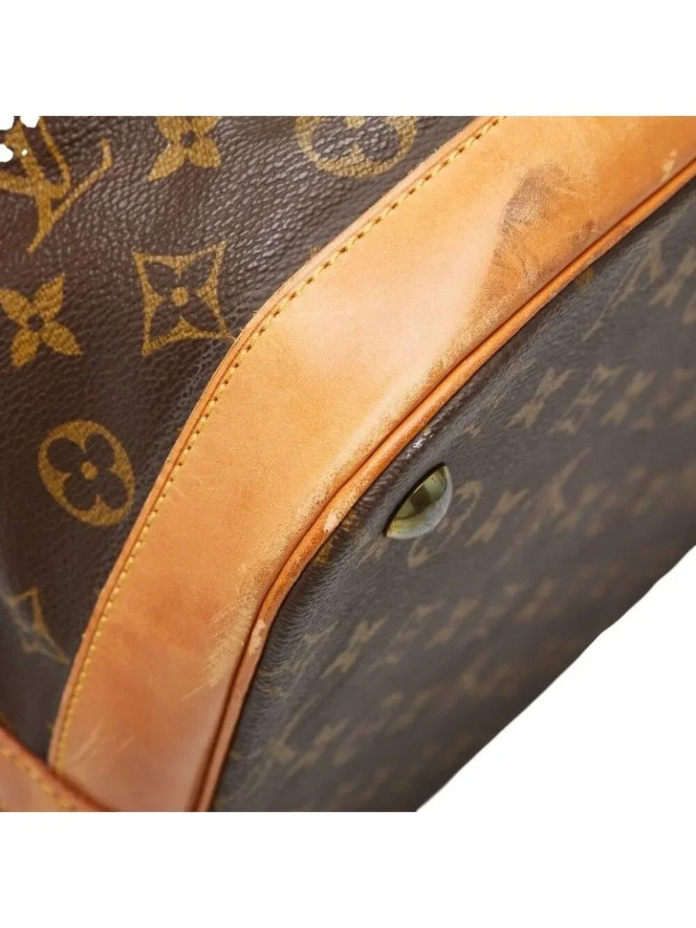 Louis Vuitton Monogram Cruise 50 Boston Bag Brown Leather